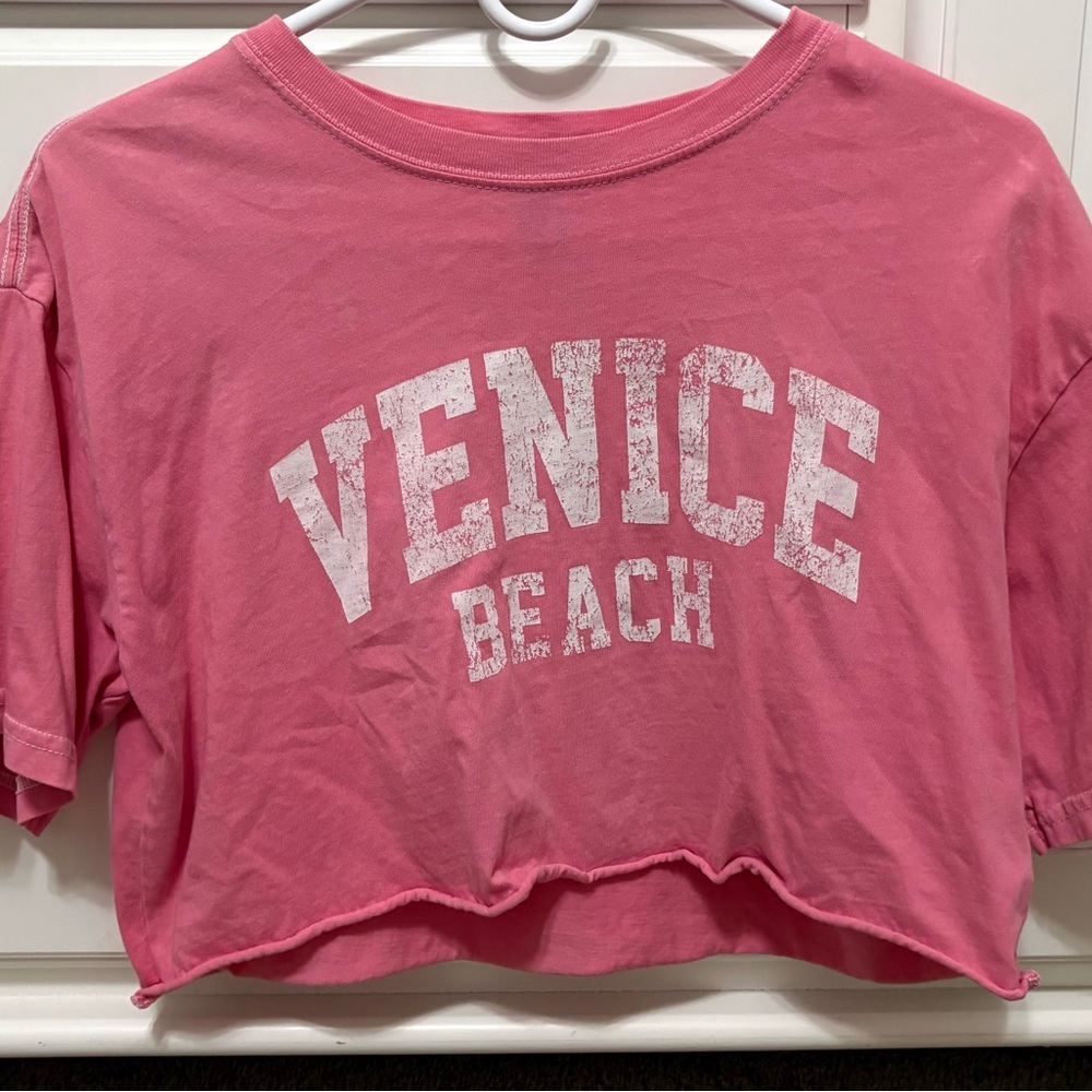 Forever 21 Pink Venice Beach Crop Top